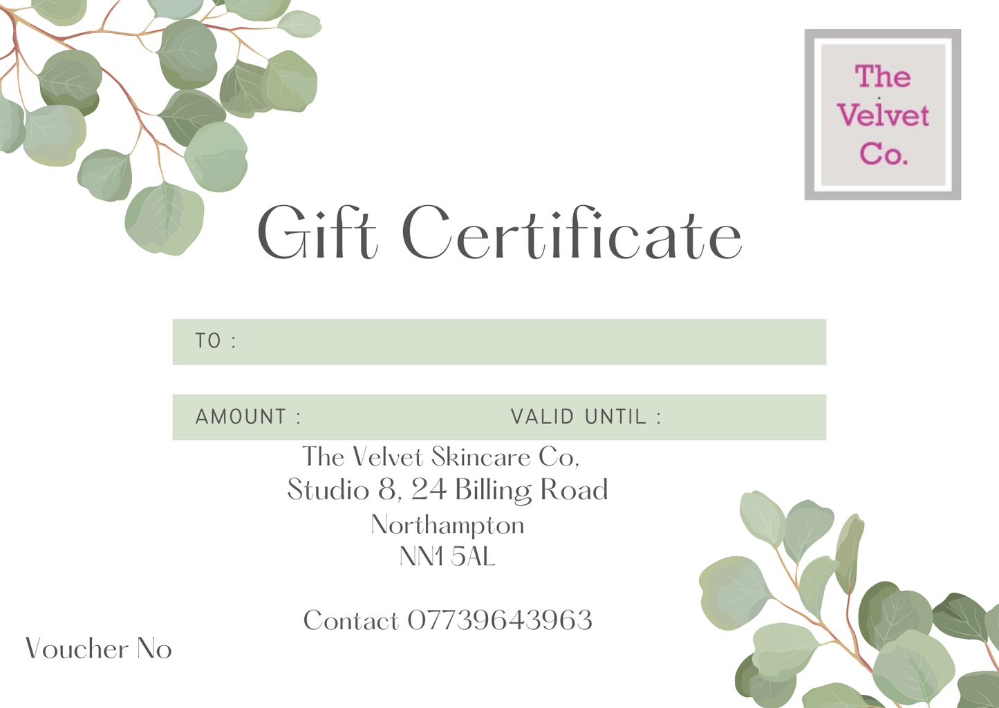 The Velvet Co Gift Card