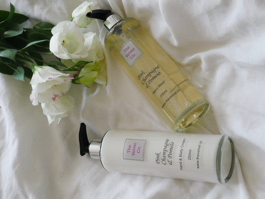 Pink Champagne & Pomelo Hand Wash and Hand/Body Cream Collection