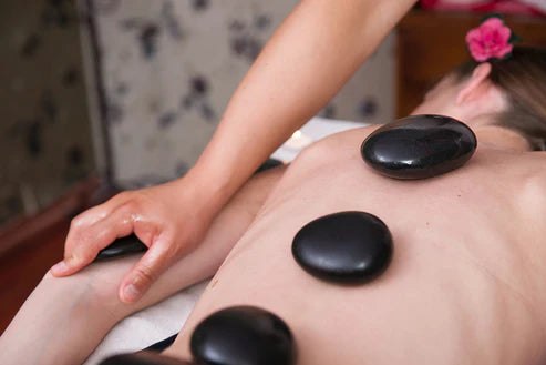 Relax at the Spa with Rose quartz Crystals,  restoring trust and harmony, love and compassion